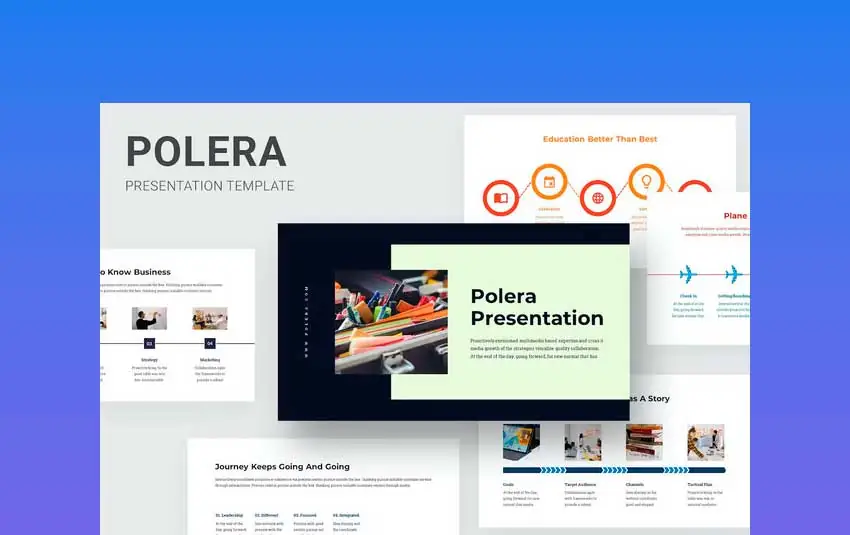 Polera - Timeline Infographics PowerPoint