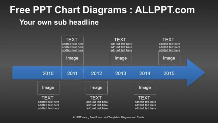 6 Years Arrow Timeline PPT Diagrams Free Roadmap Template PowerPoint