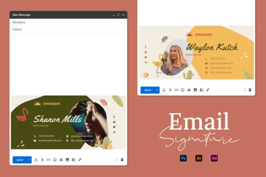 Email Signature Template PSD