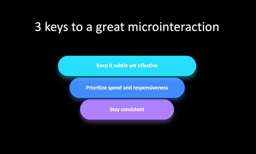3 keys to a great microinteraction