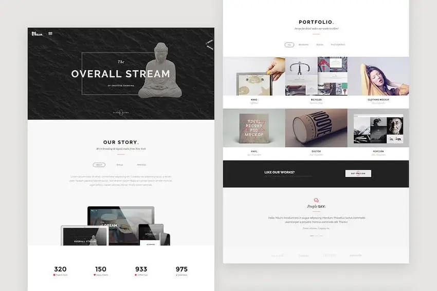 BigStream template on Envato