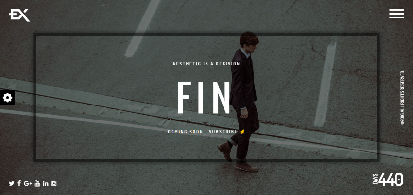 Fin - One Page Under Construction HTML Site Template