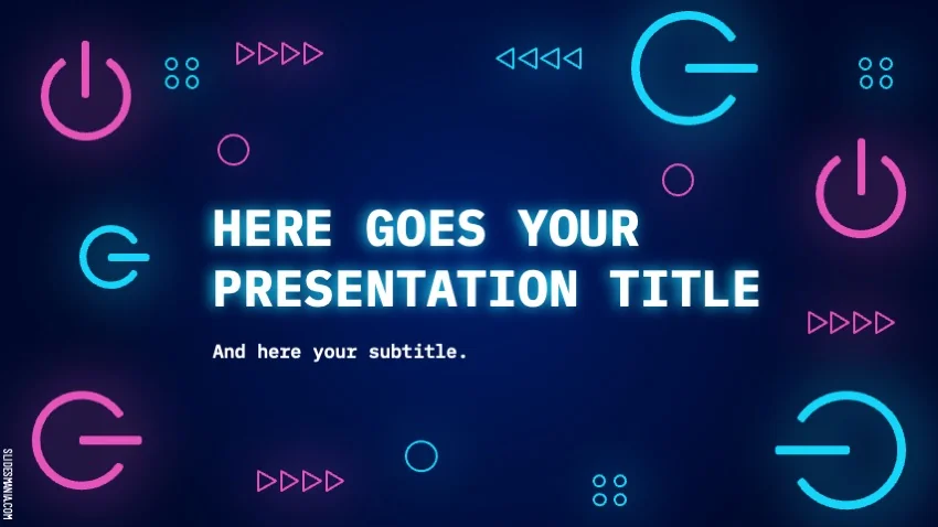 Twitch and play is a gamer presentation template