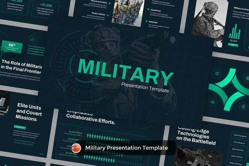 Military presentation template