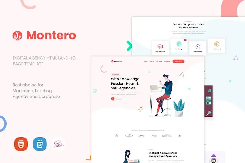 Montero template on Envato Elements