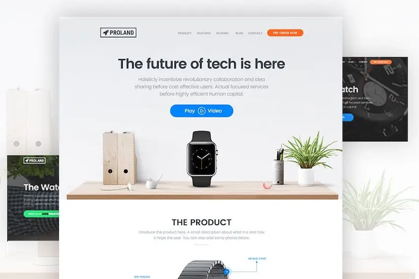 Proland landing page template