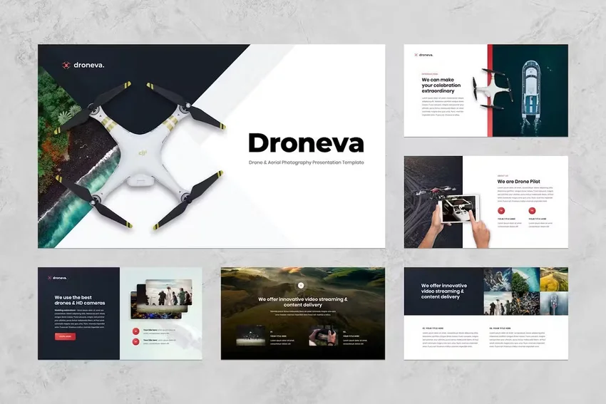Drone Aerial - Army Presentation Template