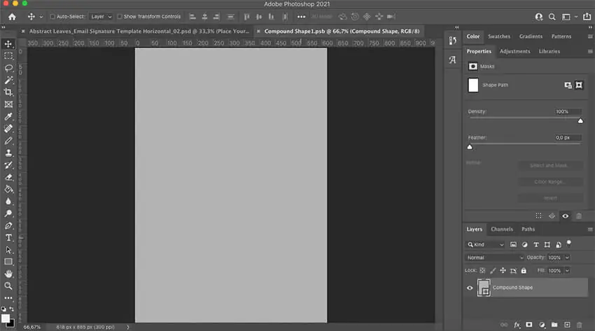 Adding a photo to the template