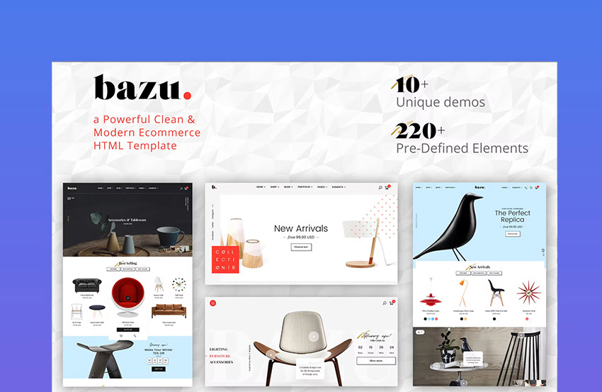 Bazu Multi product landing page