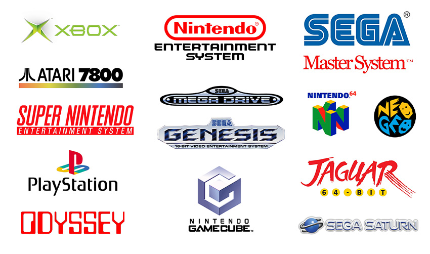 game console logos