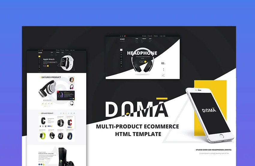 Dama product landing page for electronics