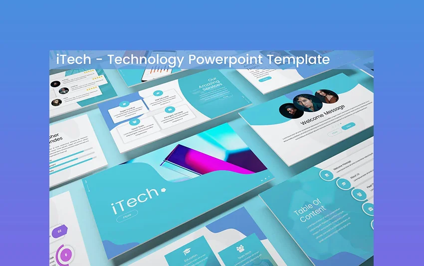 iTech Computer Security PowerPoint Theme