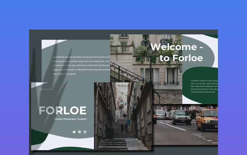 Forloe Creative Photography PowerPoint Template
