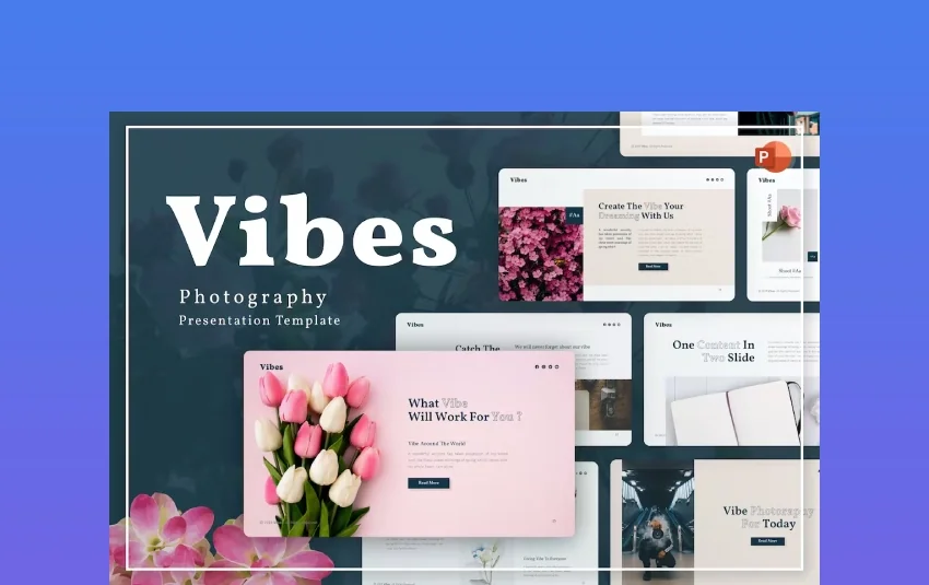 Vibes Unique Photography PowerPoint Template