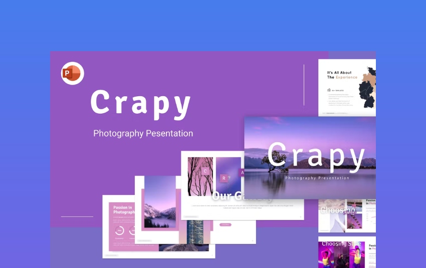 Crapy Minimalist Template PowerPoint for Photography