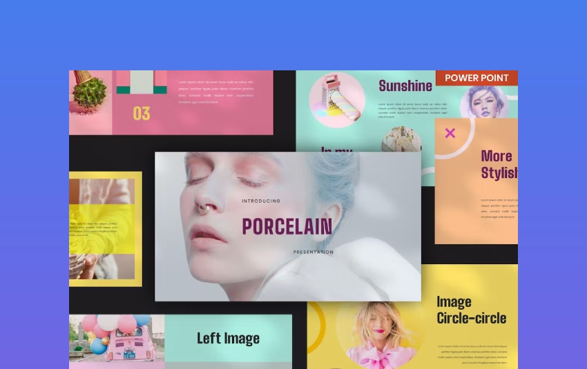 Porcelain Balanced Photo Presentation Template