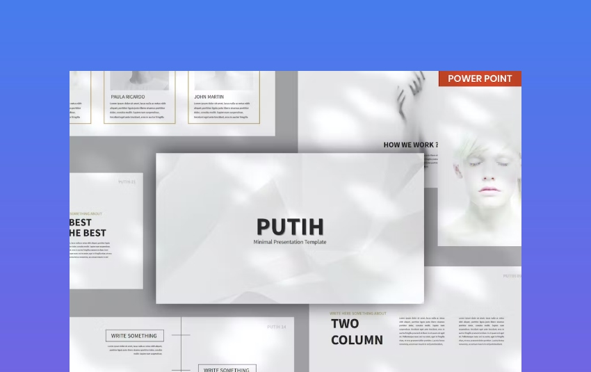 Putih Clean PowerPoint Photography Presentation Template