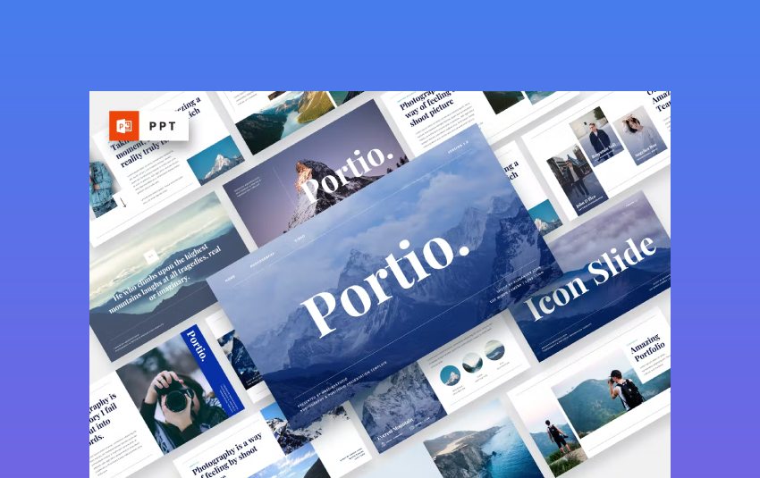 Portio Clever Photography PowerPoint Template