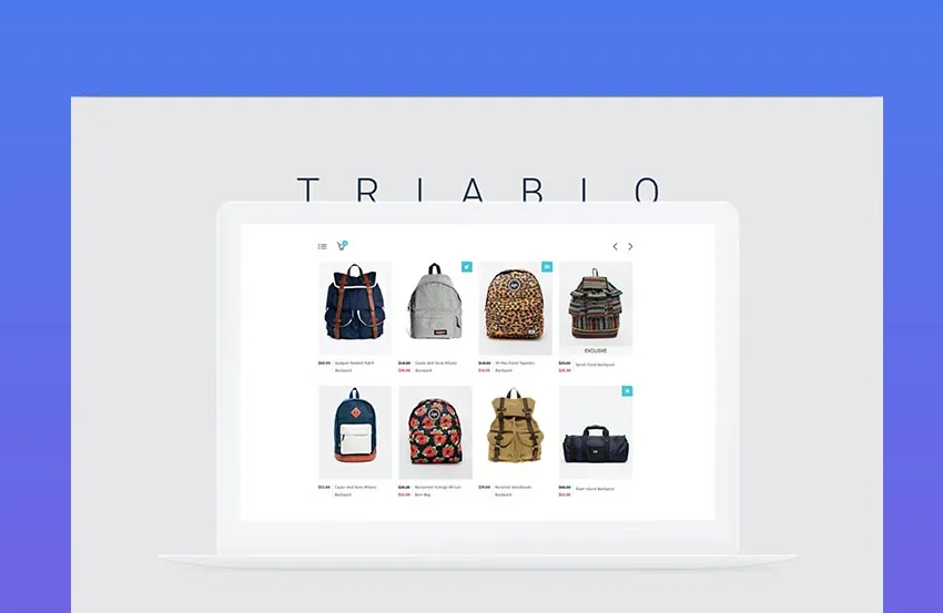 Triablo - product landing page template