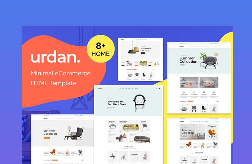 Urdan a minimal E-commerce HTML template