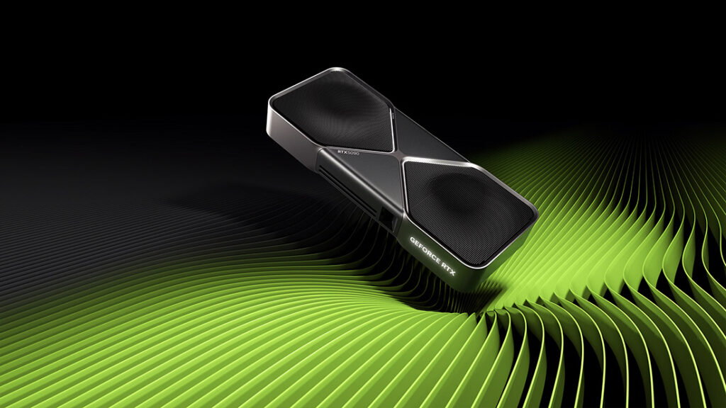 Mockup image of the Nvidia RTX 5000 series