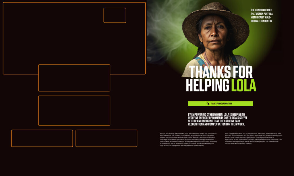 Strong visual hierarchy in website design