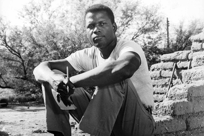 A photograph of actor Sidney Poitier