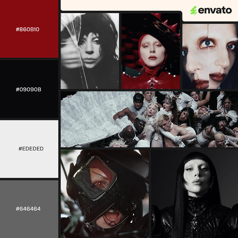 Lady Gaga Mayhem color palette