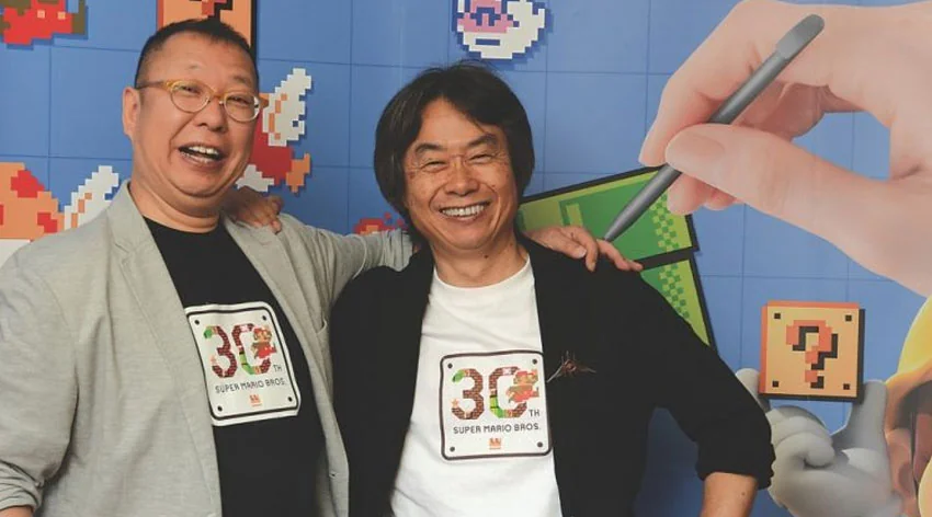Shigeru Miyamoto and Takashi Tezuka