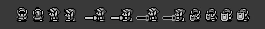 Link sprite sheet for Link's Awakening 