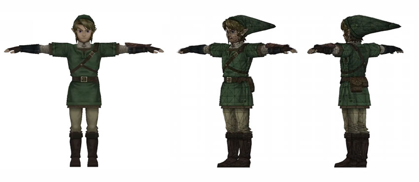 Link's character model from The Twilight Princess