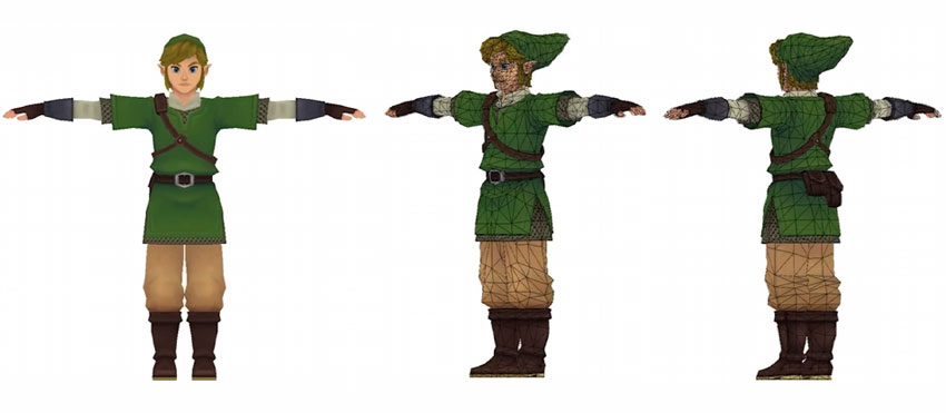 Link's character model in Skyward Sword