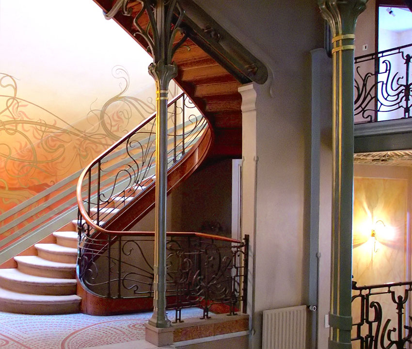 Art Nouveau Tassel House stairway