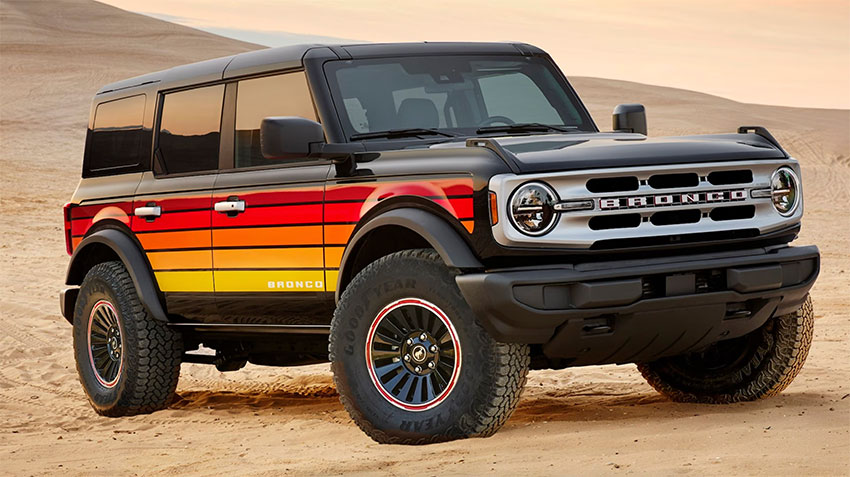 Ford Bronco with 1970s style