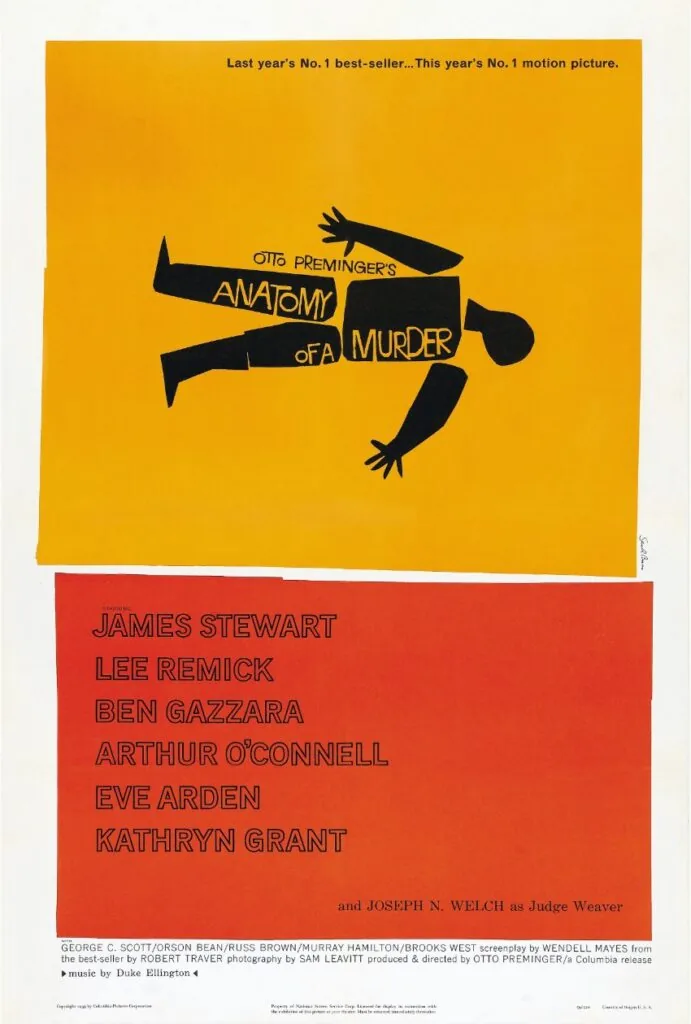 anatomy of a murder poster saul bass