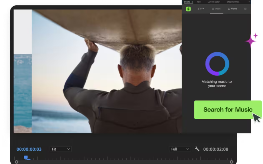 Envato Premiere Pro AI plugin
