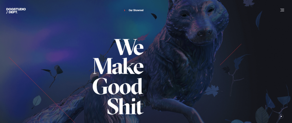 Dogstudio portfolio website.