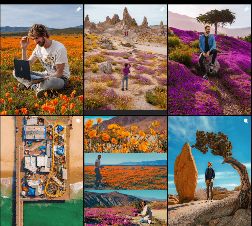 Instagram portfolio via feed