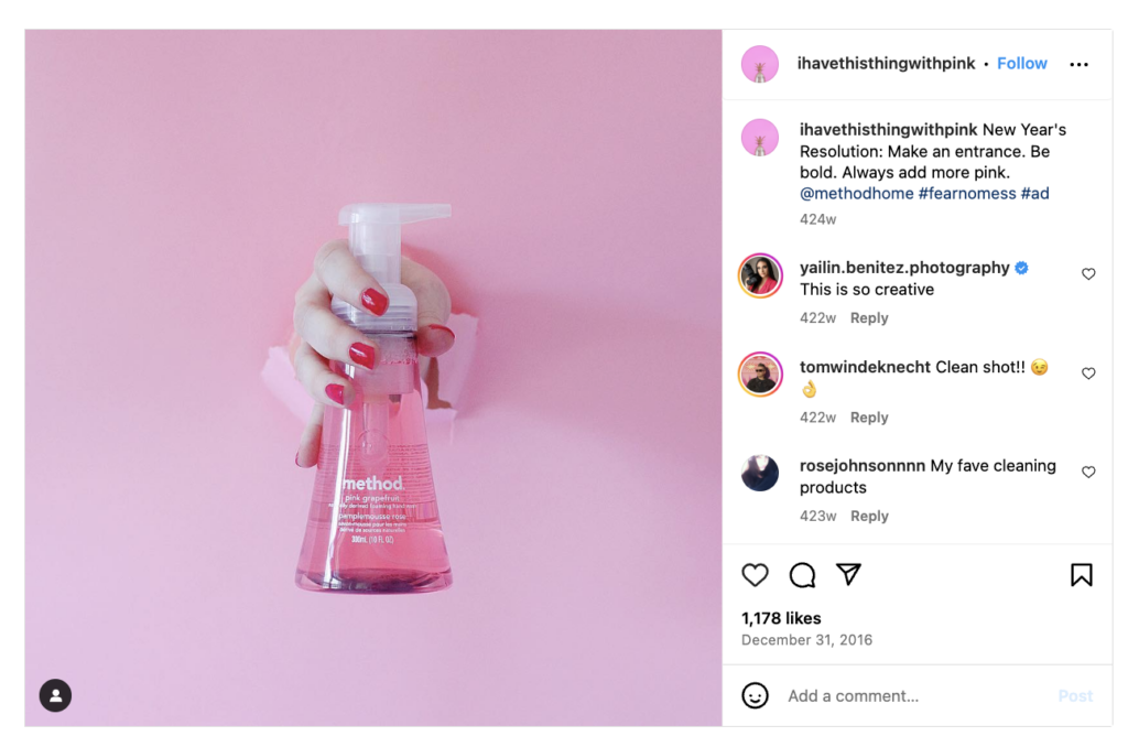 Instagram portfolio from ihavethisthingwithpink