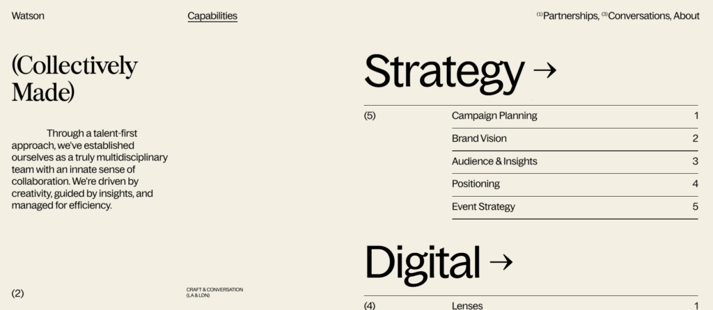 Watson Design Group portfolio website.