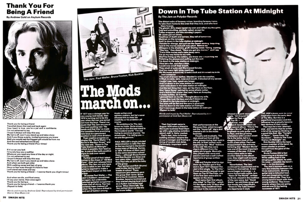 an article about The Jam