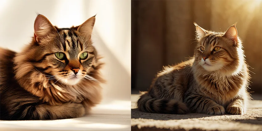ai image tabby cat in neutral colors