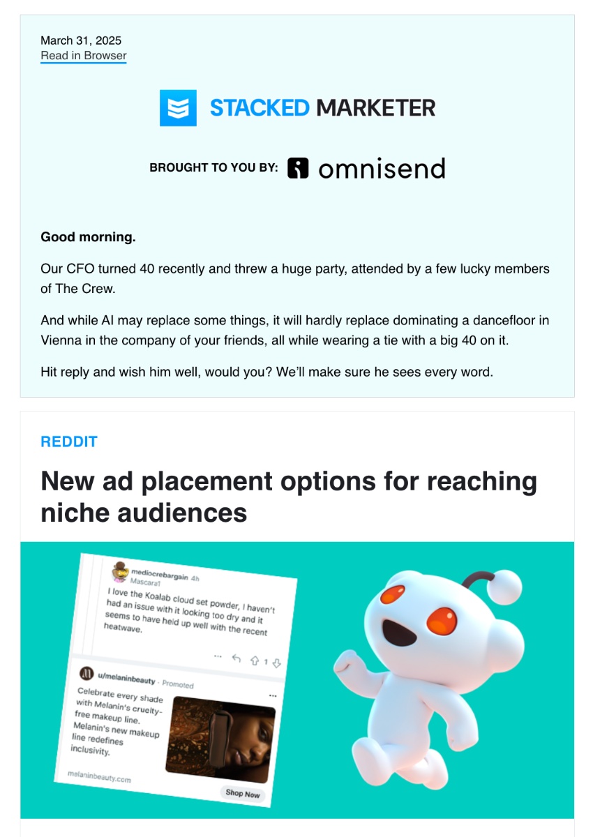 stacked marketer newsletter