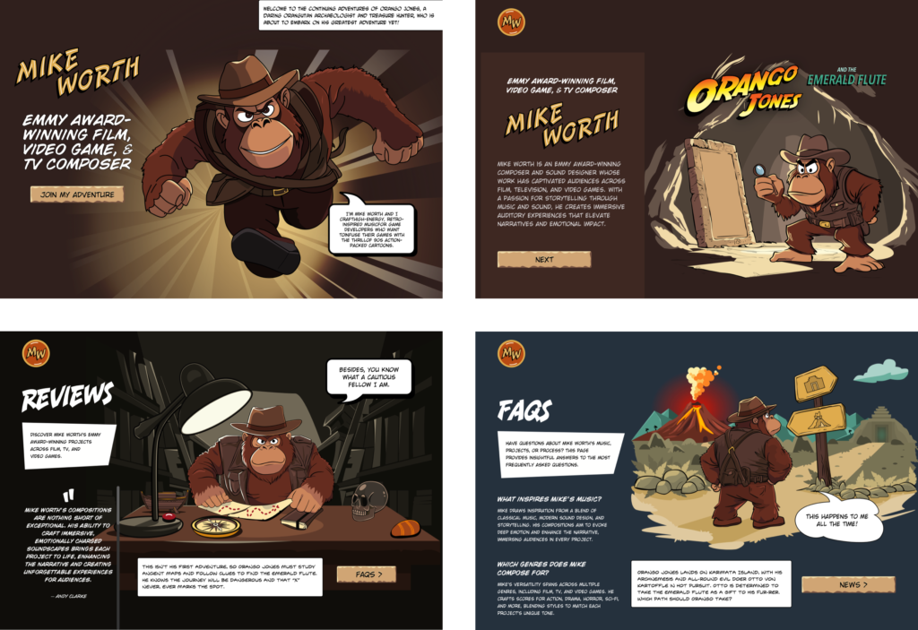 Design by Andy Clarke, Stuff & Nonsense for Mike Worth