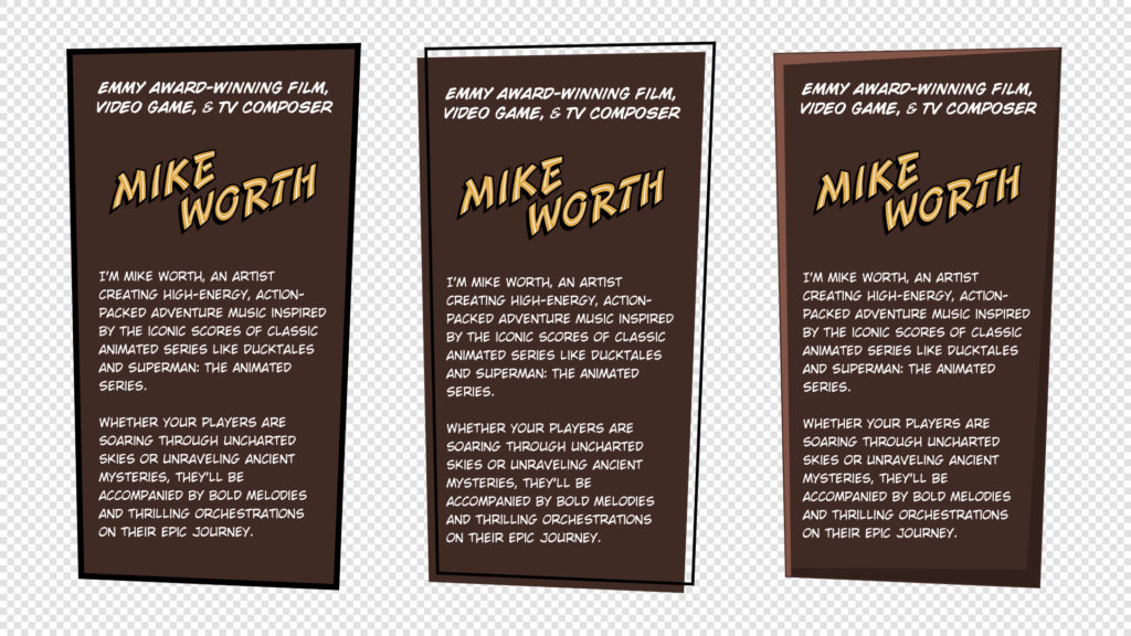 Design by Andy Clarke, Stuff & Nonsense for Mike Worth.