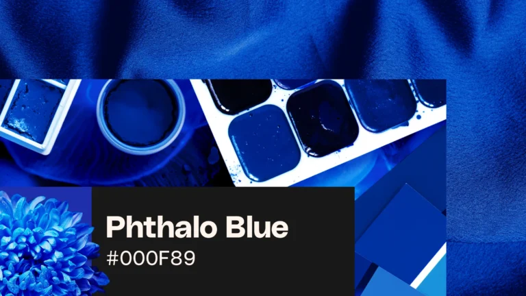 Phthalo blue: Color codes, color palettes, and uses