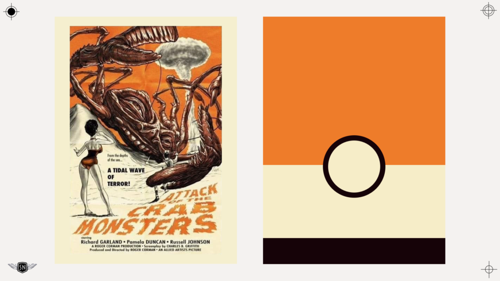Attack of the Crab Monsters (1957) inspired colour palette