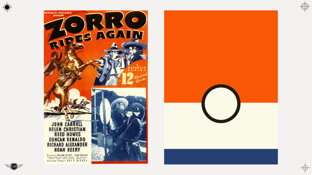 Zorro Rides Again (1937) inspired colour palette