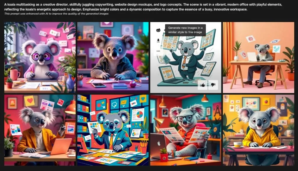 koala mascots created by imagegen