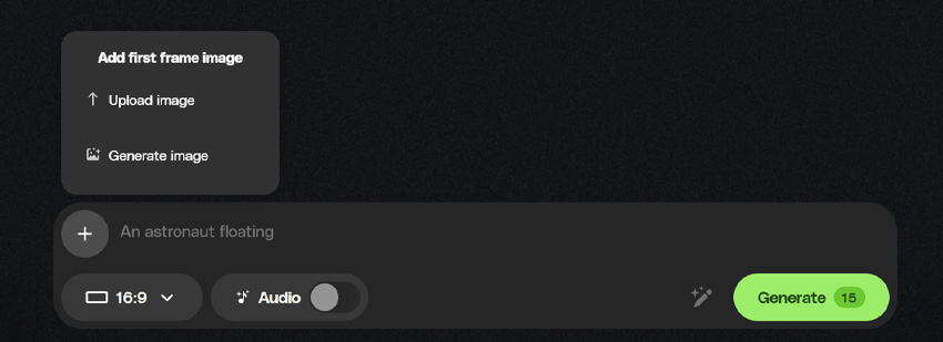 Upload image when creating AI videos in Envato VideoGen